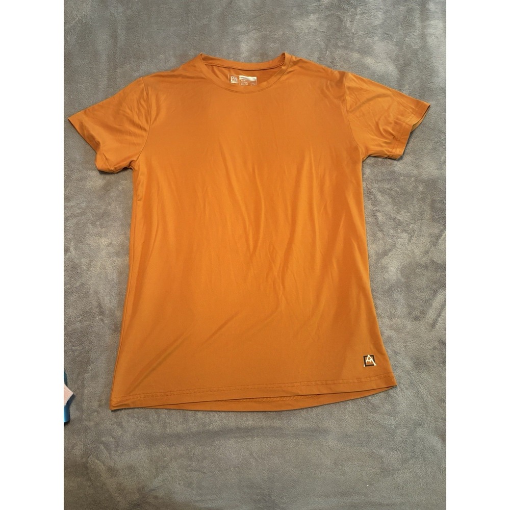 Avalanche Men's Medium Orange Performance Athletic Tee 90% Polyester 10% Spandex